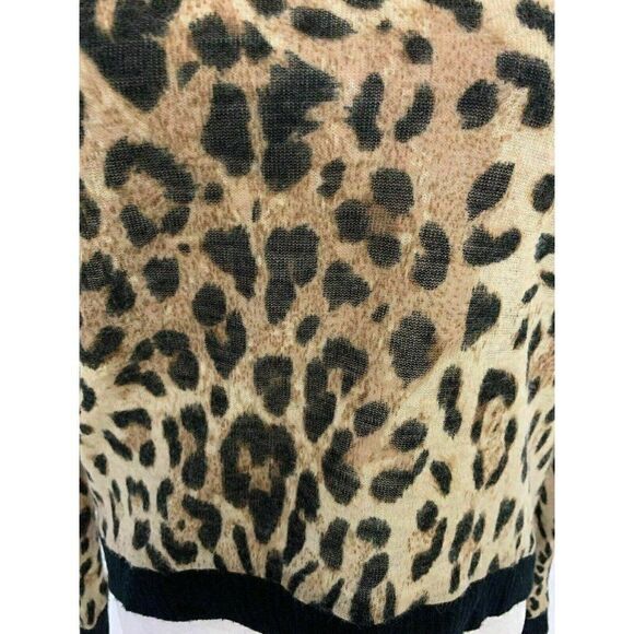 Lucca Couture Leopard Print Long sleeve sweater - Picture 3 of 8